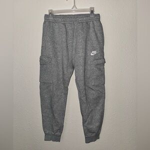 Nike Club Fleece Cargo Pants - Grey - Men’s - Size S